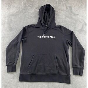 The North Face Womens Black Logo Pullover Hoodie Sweatshirt Medium NF0A3X6C